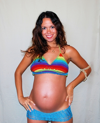 женщина на 21 неделе беременности